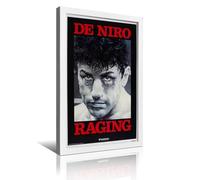 ZZZMOCO Movie Raging Bull Poster Retro Framed Decorative Painting And Art Picture Print Modern Family Bedroom Decor08x12inch(20x30cm)