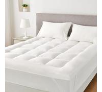 ZZZMRH Mattress Topper Kingsize Bed 10 cm Super Soft Heavy Fill Box Stitched Microbfibre Cover with Elasticized Corner Strap King Size Mattress Protector 150x200+10cm