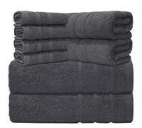 ZZZMRH Premium 100% Egyptian Cotton Towel Bale Set - 4 Pieces, super soft quick dry 550 Gsm Xlarge size, Grey 4 Pieces Towel Set for Bathroom