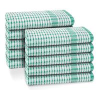 ZZZMRH Premium Kitchen towel Wonder Dry Pack of 10 green tea towels for kitchen, absorbent tea towels-kitchen cleaning cloth for new home essentials (Green)