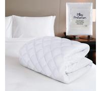 ZZZMRH Quilted Bunk Bed Mattress Protectors With Free Pillow Pair Protector - Non Noisy, Hypoallergenic Bed Covers - Washable Bed Protectors, White