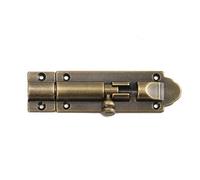 ZZZOLX Door bolt,sliding door lock, Solid Cast Bras Barrel Bolt, Antique Brass Door Slide Latch Lock, Heavy Duty Gate Sliding Bolt Latch